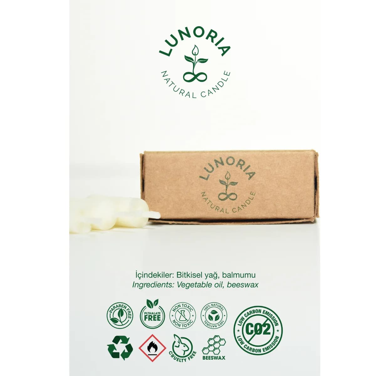 4'lü %100 Doğal Çocuklar İçin Pasta Mumu